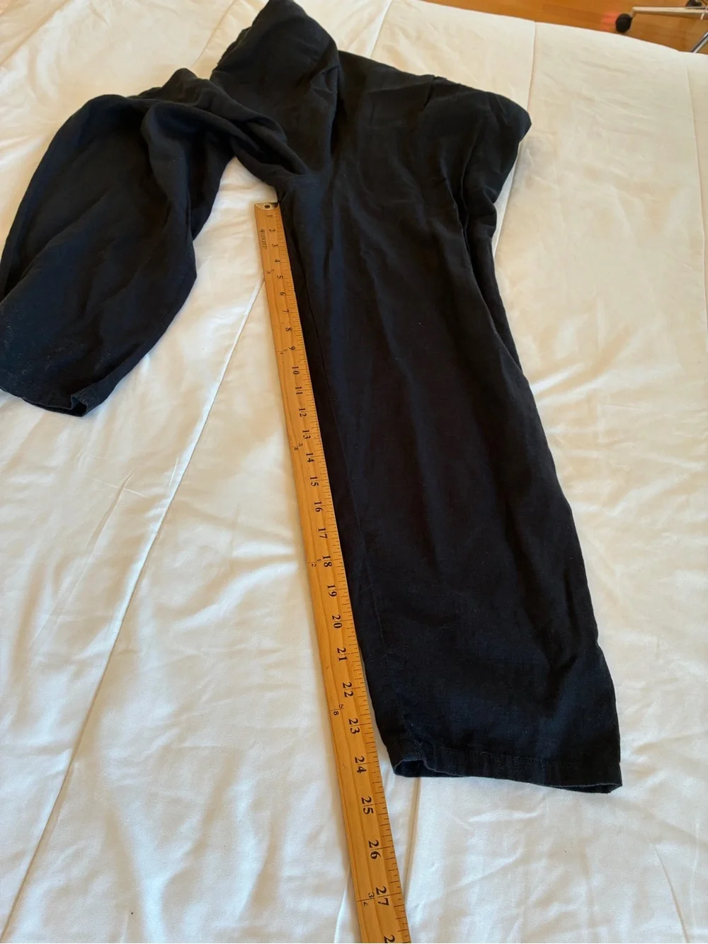 Women’s Black Linen blend onesie jumpsuit XS
